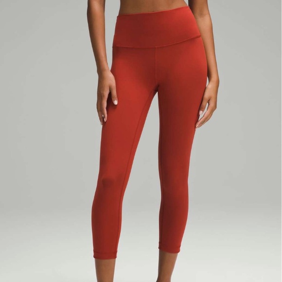 lululemon athletica Pants - Lululemon Wunder Train High-Rise Crop 23" Terra Orange Size 2